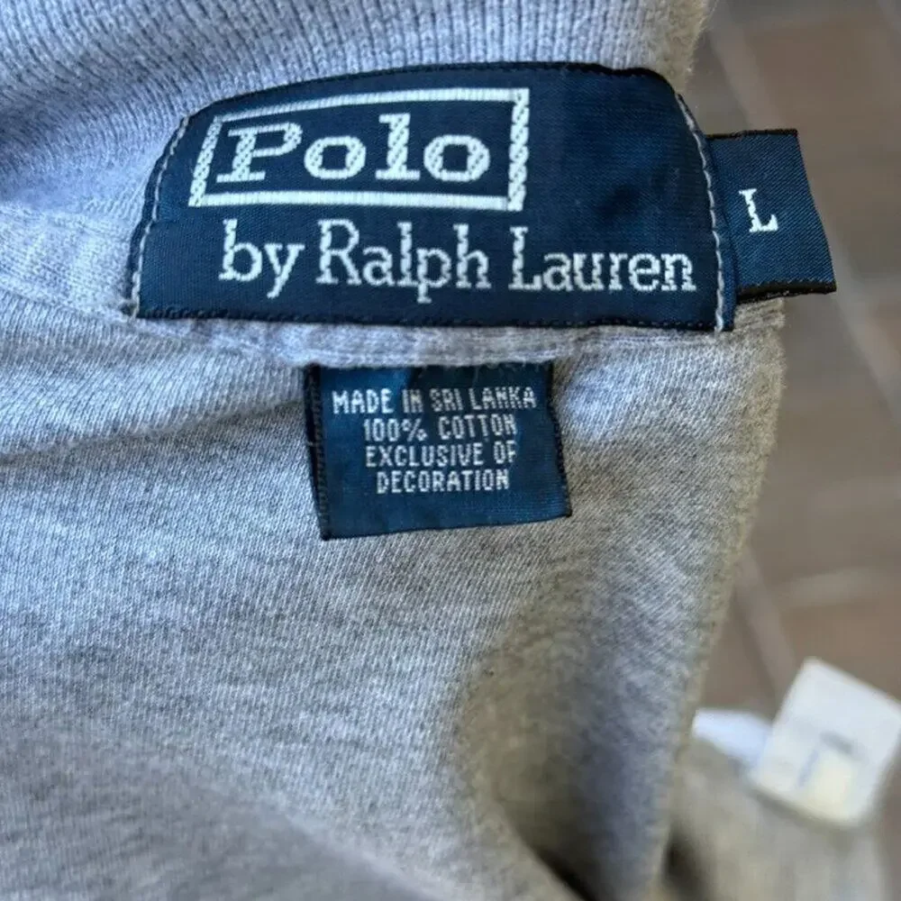 Polo Ralph Lauren Men’s‎ Grey Polo Shirt | Size Large | 100% Cotton Classic Fit